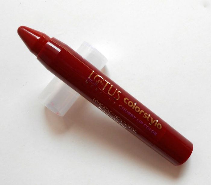 Lotus Make-Up Ruby Red Colorstylo Chubby Lip Color open