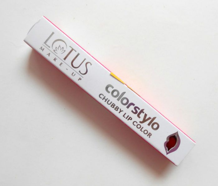 Lotus Make-Up Ruby Red Colorstylo Chubby Lip Color packaging