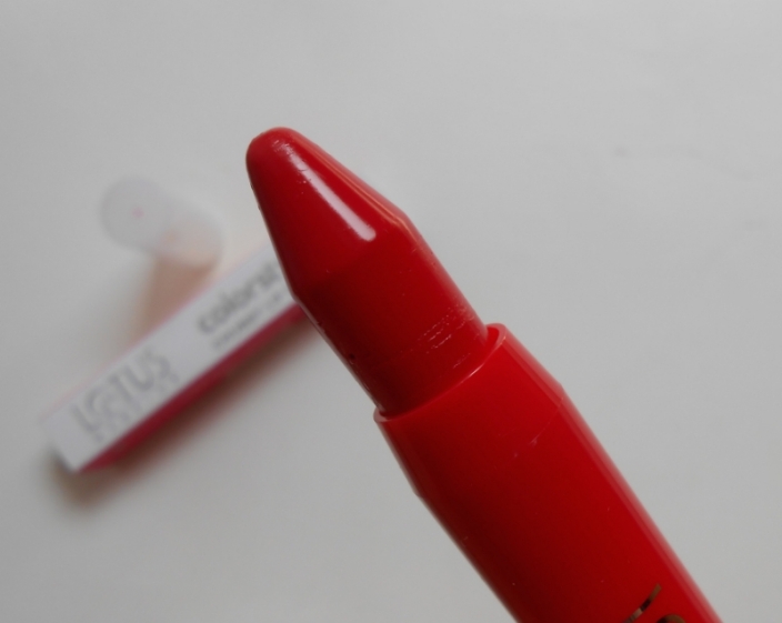Lotus Makeup French Rose Colorstylo Chubby Lip Color Review tube open
