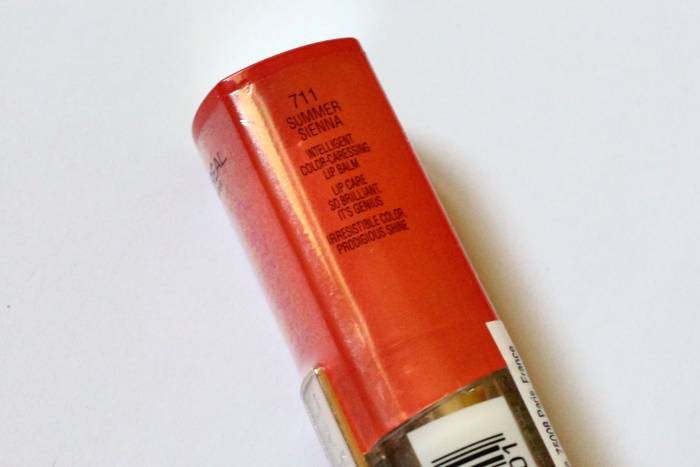L’Oreal Summer Sienna Intelligent Color-Caressing Lip Balm shade name