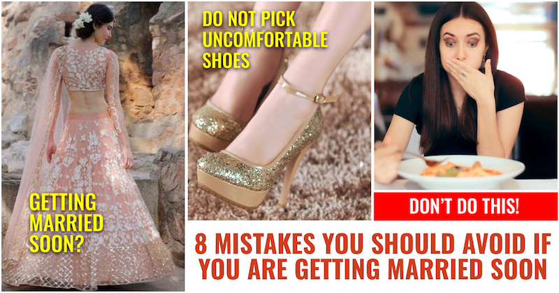 Mistakes you should avoid if you are getting married