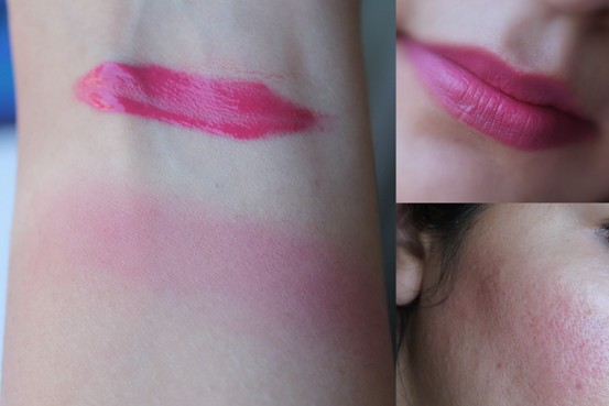 NYX Berry Tea Whipped Lip and Cheek Souffle Swatches