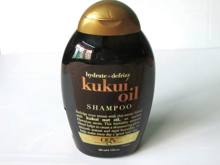OGX Hydrate Defrizz Kukui Oil Shampoo bottle