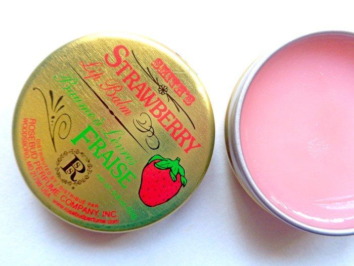 Rosebud Perfume Co. Strawberry Lip Balm name