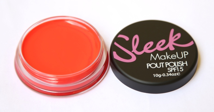 Sleek Makeup Electro Peach Pout Polish open tub