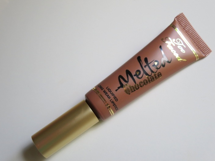 Too Faced Melted Chocolate Liquified Long Wear Lipstick chocolate honey tube