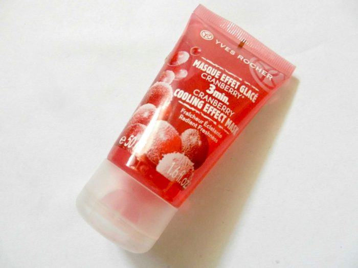 Yves Rocher 3 Minute Cranberry Cooling Effect Mask Review