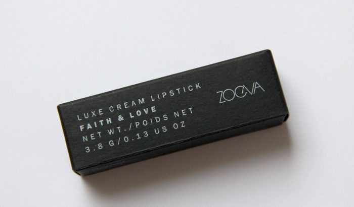 Zoeva Faith and Love Luxe Cream Lipstick - You and I Were Forever Wild Outer Packaging