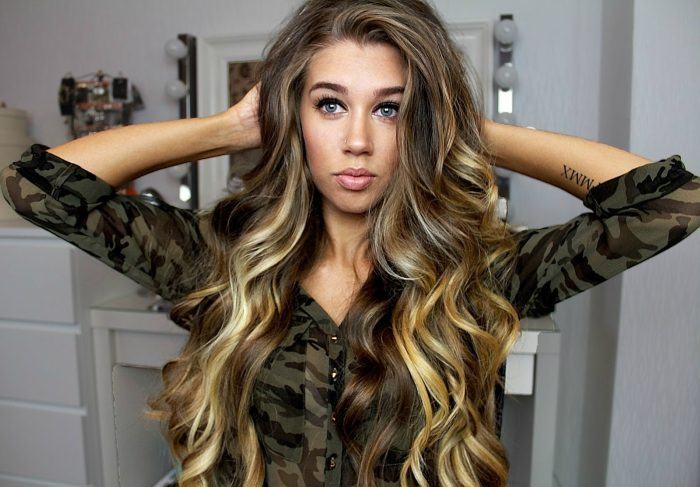 beach waves with curling wand