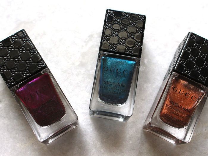 gucci metallic nail paint collection