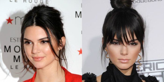 kendall jenner bangs hairstyle