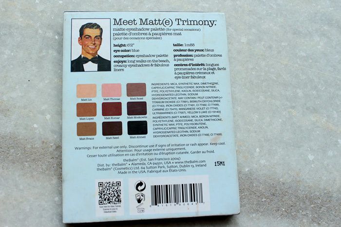 the balm meet matte trimony palette review 1