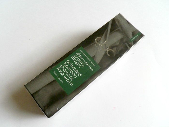 Aroma Magic Activated Bamboo Charcoal Face Wash outer carton