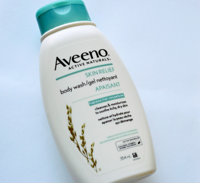 Aveeno Skin Relief Body Wash bottle