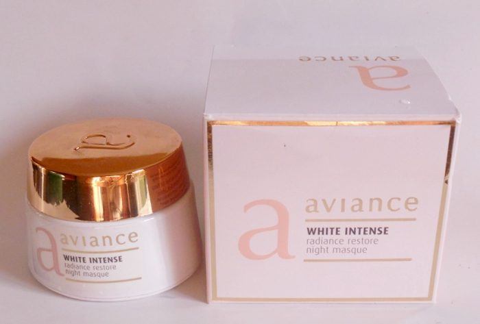 Aviance White Intense Radiance Restore Night Masque Packaging