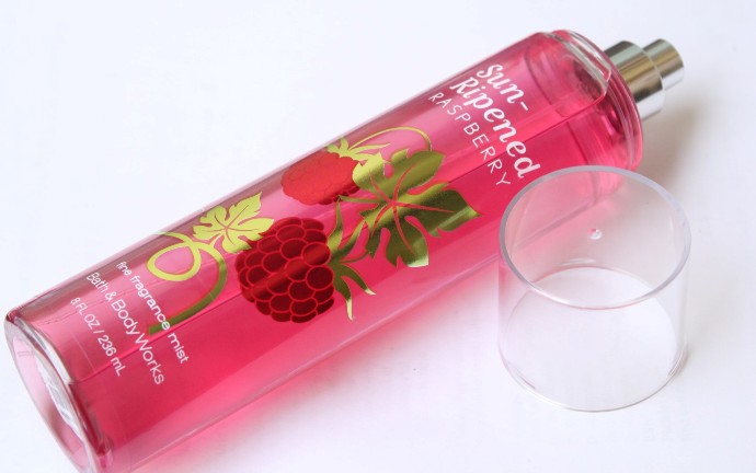 Bath and Body Works Sun-Ripened Raspberry Fine Fragrance Mist bottle