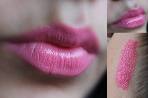 Burberry Peony Rose Full Kisses Lipstick swatch lip swatch