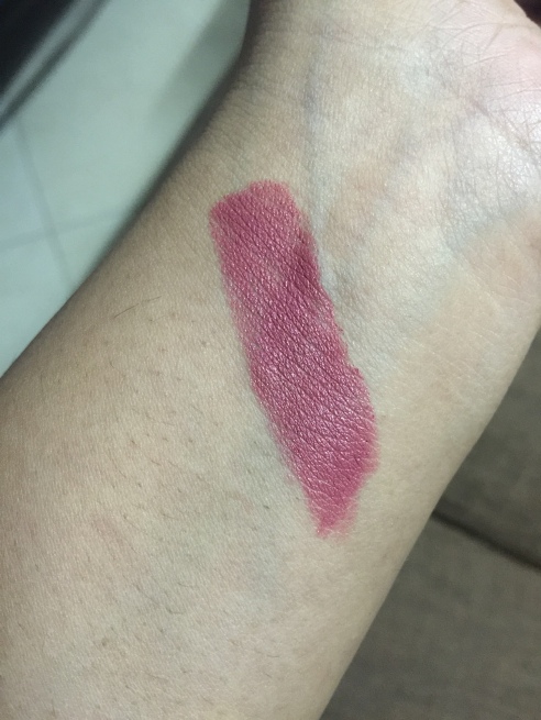 Charlotte Tilbury Hot Lips Secret Salma Luminous Modern-Matte Lipstick swatch on hand
