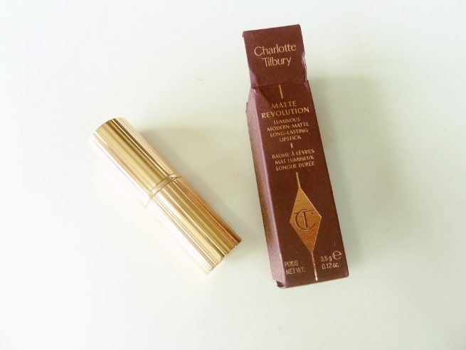 Charlotte Tilbury Matte Revolution Bond Girl Lipstick full packaging