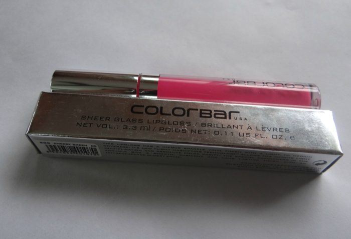 Colorbar Cherry Sheen Sheer Glass Lip Gloss Packaging