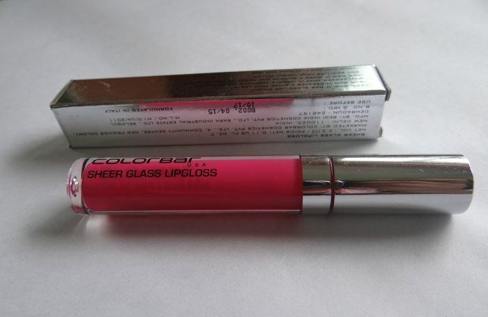 Colorbar Cherry Sheen Sheer Glass Lip Gloss Review