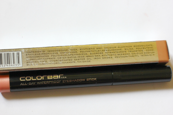 Colorbar Fairy All Day Waterproof Eyeshadow Stick ingredients