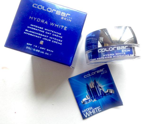 Colorbar Hydra White Intense Whitening Hydrating Day Crème packaging