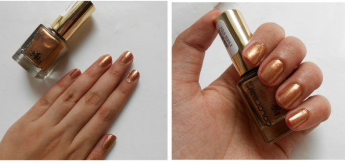 Colorbar Liquid Gold Hand swatches