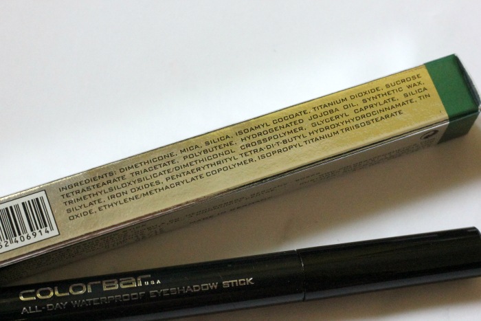 Colorbar Satin All Day Waterproof Eyeshadow Stick ingredients