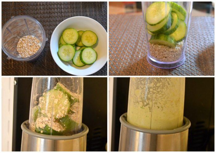 DIY - Cucumber and Oats Soothing Face Pack and Bar Procedure