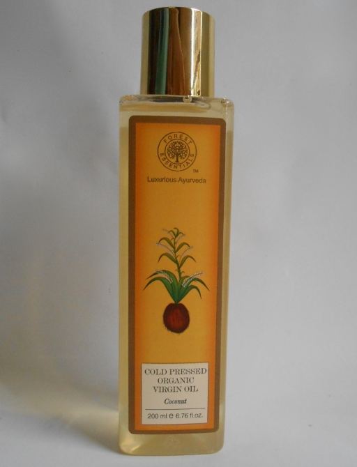 Forest Essentials Cold Pressed Organic Virgin Coconut Oil bottle
