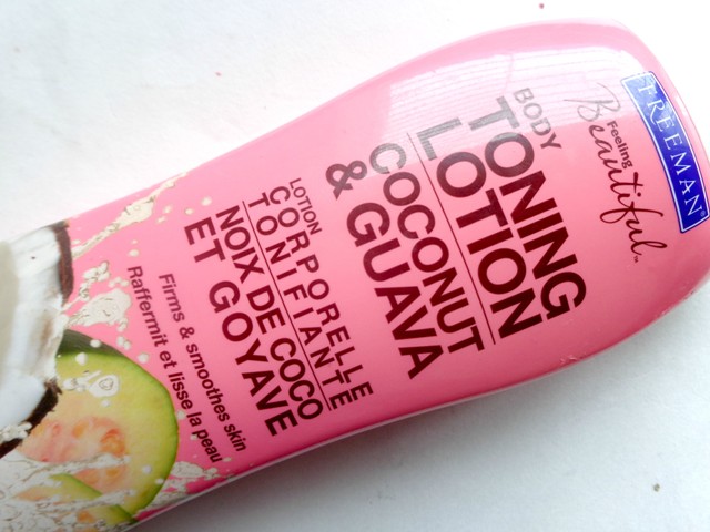 Freeman Coconut and Guava Toning Body Lotion label