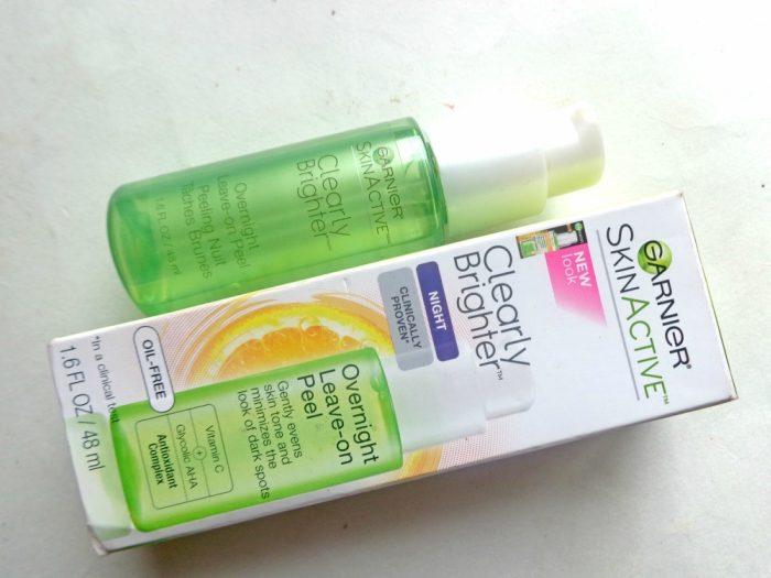 Garnier Clearly Brighter Overnight Leave-On Peel Review