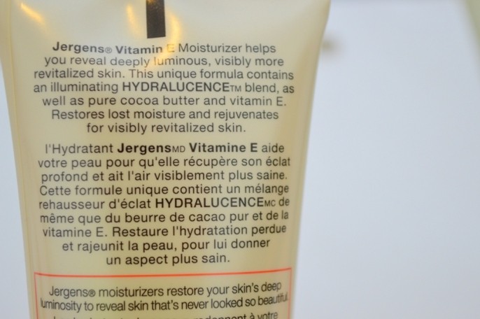 Jergens Vitamin E Moisturizer product description