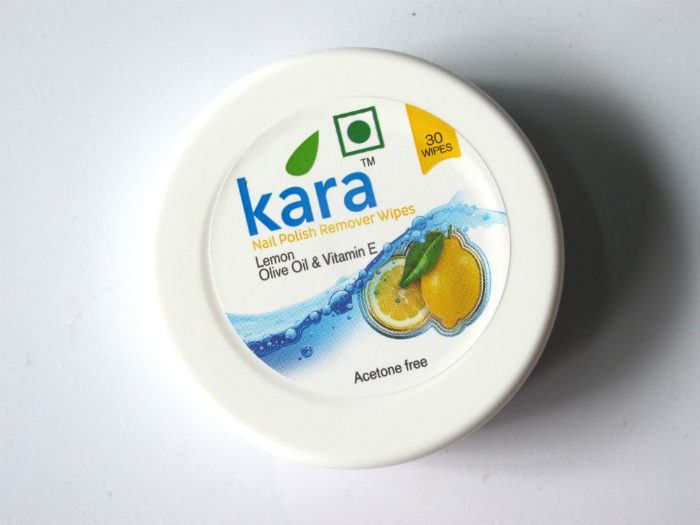 Kara Nail Polish Remover Wipes Lemon