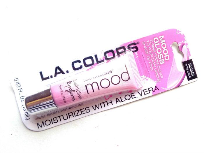 L.A. Colors In The Mood Pink Mood Instinctive Lipgloss outer packaging