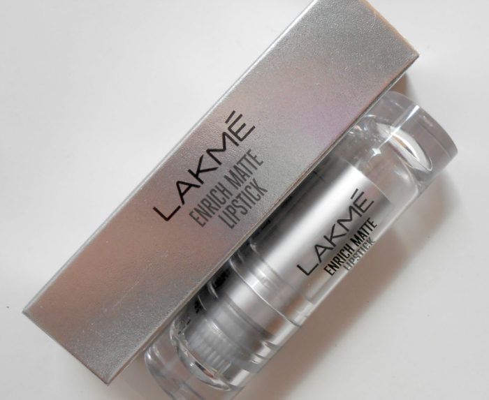 Lakme PM10 Enrich Matte Lipstick packaging