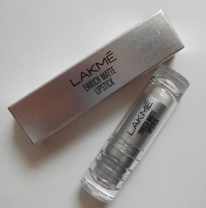 Lakme RM14 Enrich Matte Lipstick Packaging
