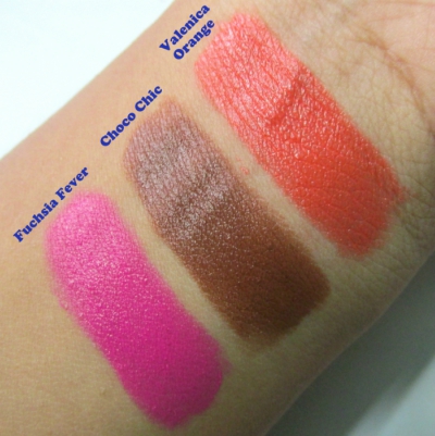 Lotus Herbals Choco Chic Pure Colors Matte Lipstick Swatch