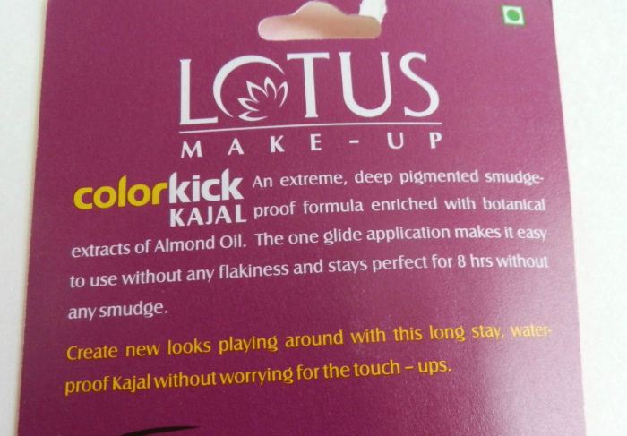 Lotus Make-Up Mystic Green Colorkick Kajal description