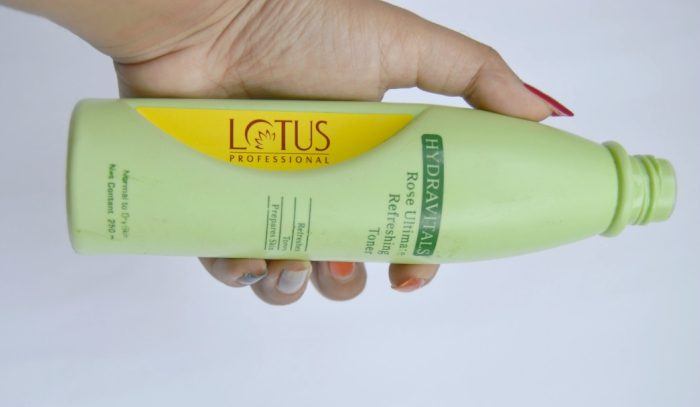Lotus Professional Hydravitals Rose Ultimate Refreshing Toner Packaging