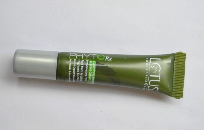 Lotus Professional Phyto Rx Clarifying Pimples and Acne Creme Review