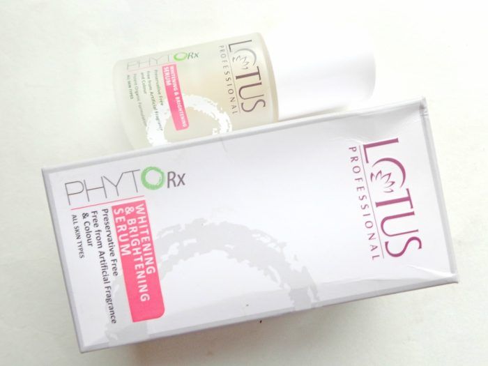 Lotus Professional Phyto-Rx Whitening and Brightening Serum Review