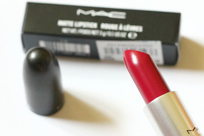 Mac D For Danger Matte Lipstick texture