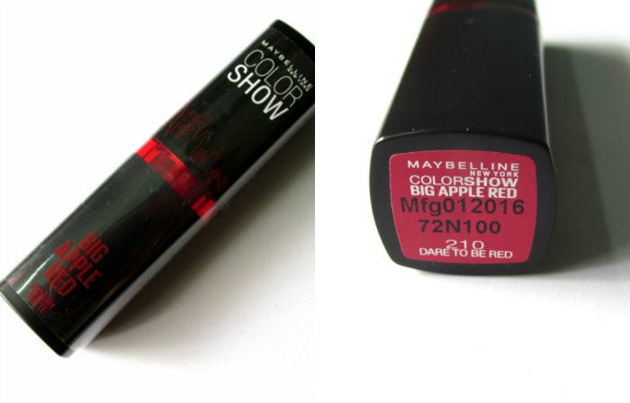 Maybelline Color Show Big Apple Red Creamy Matte Lipstick Dare To Be Red Packaging