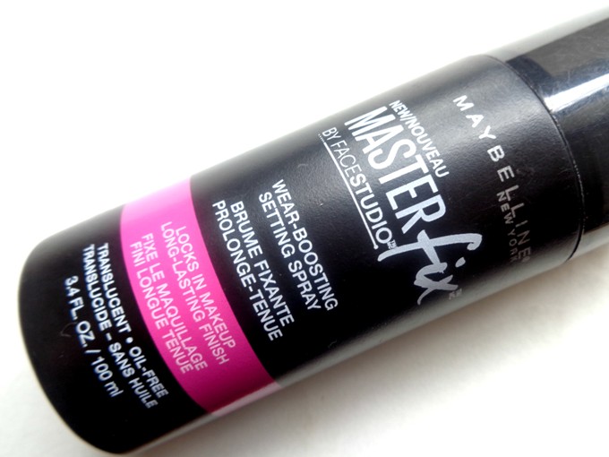 Maybelline Facestudio Master Fix Wear-Boosting Setting Spray packaging