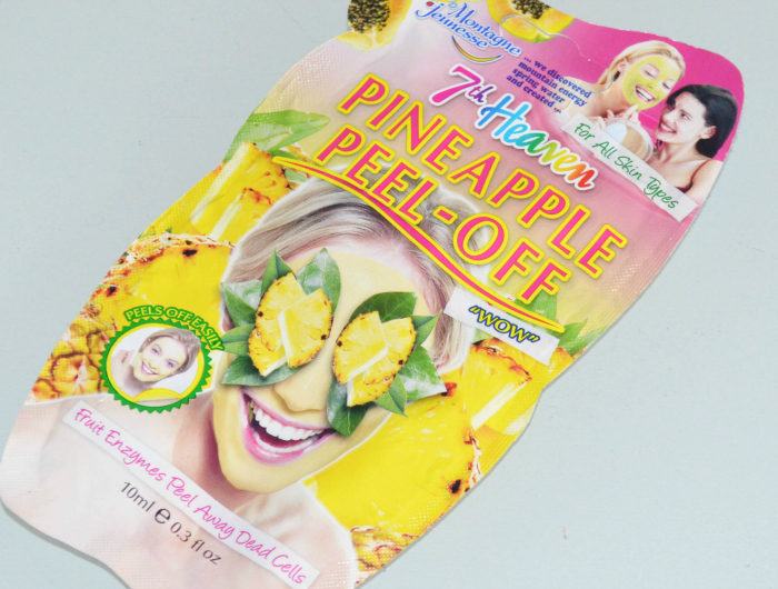 Montagne Jeunesse 7th Heaven Pineapple Peel off Face Mask packaging