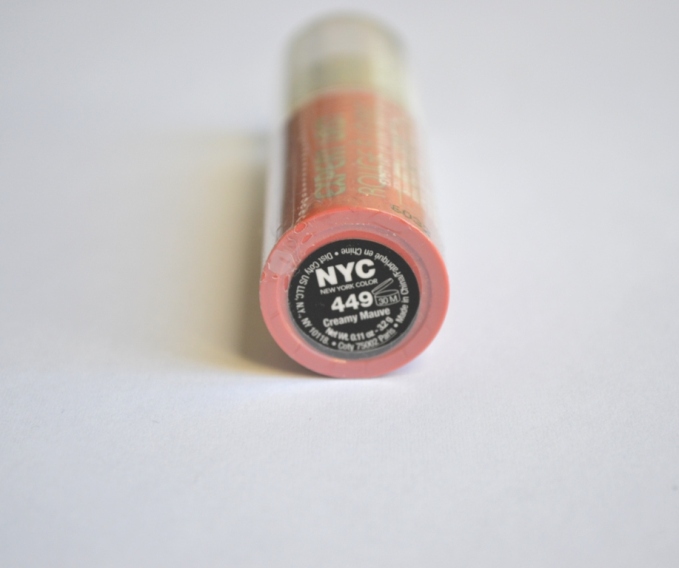 NYC Creamy Mauve Expert Last Satin Matte Lip Color name