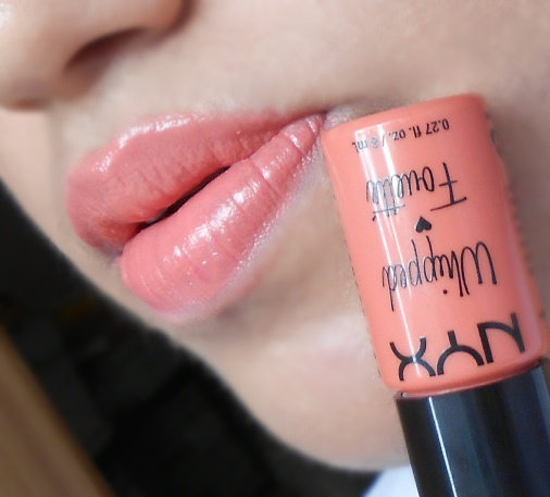 NYX Coral-Sicle Whipped Lip and Cheek Souffle lip swatch