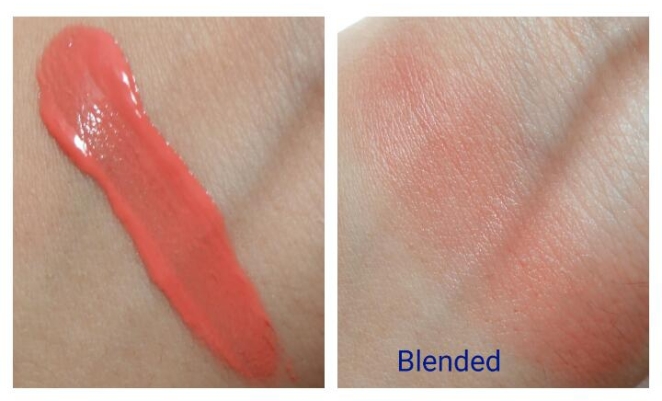 NYX Coral-Sicle Whipped Lip and Cheek Souffle swatch on hands